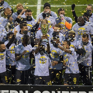 Jonathan Mensah And His Columbus Crew Teammates Celebrate League Win