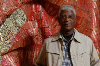 El Anatsui was born in Ghana but he lives in Nigeria