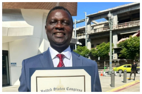 US Congress has honoured Dr Yaw Adutwum for transforming education in South Los Angeles