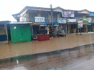 The early morning rains flooded parts of the country, Odorkor was not left out