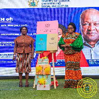 Veep Jane Naana Opoku Agyemang and Dr Agnes Naa Momo Lartey