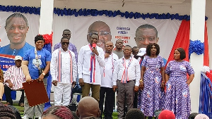 Kwaku Kwarteng and some NPP executives at the rally