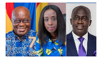 President Akufo-Addo, Delese Mimi Darko, CEO of FDA and Samuel Amo Tobbin, Group Chairman of Tobinco