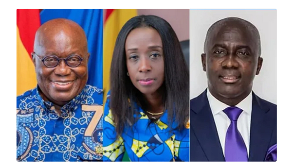 President Akufo-Addo, Delese Mimi Darko, CEO of FDA and Samuel Amo Tobbin, Group Chairman of Tobinco