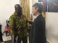 John Dramani Mahama (left) is the immediate past President of Ghana