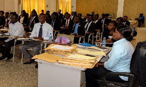 A section of the undergraduate students ready to defend their dissertations