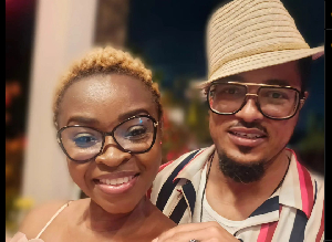 Van Vicker and his wife, Adjoa