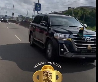 Screenshoot from Otumfuo's arrival in Accra