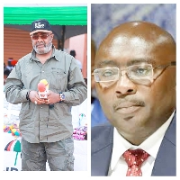 Said Sinare and Mahamudu Bawumia in a photo collage