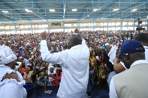 Dr. Bawumia visited the Hebron Prayer Camp at Medie, in the Nsawam Adoagyiri Constituency