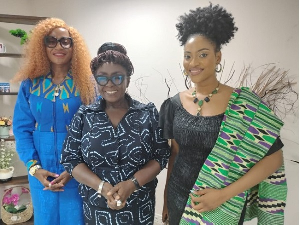 Amma Prempeh (L) Abla Dzifa Gomashie (M) Princess Fathia Nkrumah (R)