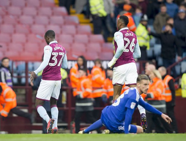 Albert Adomah celebrates his goal