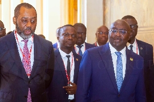 Dr. Mathew Opoku Prempeh (left) and Dr. Mahamudu Bawumia (right)