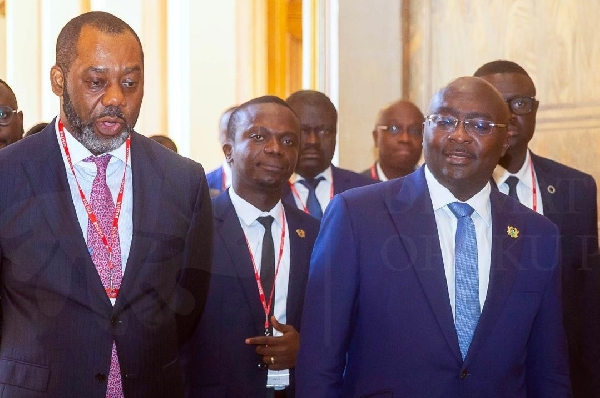 Dr. Mathew Opoku Prempeh (left) and Dr. Mahamudu Bawumia (right)