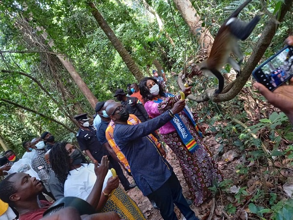 Tourism Minister commissions Atome Monkey Sanctuary facilities