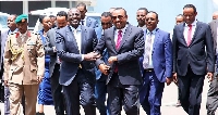 Kenyan President William Ruto with Ethiopian Prime Minister Abiy Ahmed in Addis Ababa