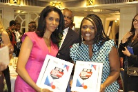 Dentaa Amoateng (R) recieved the award for her leadership influence in Africa and UK