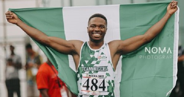 Anchor leg for Nigeria's 4x100m relay team, Usheoritse Itsekiri