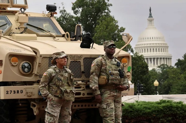 File photo of National Guard soldiers near the White House