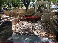 The Osu cemetery is engulfed in filth