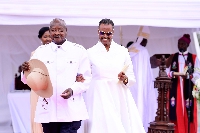 Yoweri Museveni and First Lady Janet