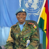 Captain Cecilia Erzuah has served in Abyei near Sudan since March 2022