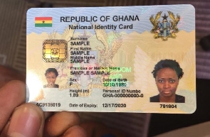 File photo of a Ghana card