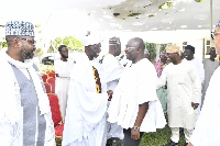 Vice President, Dr Mahamudu Bawumia welcomed some Imams to his home over the weekend