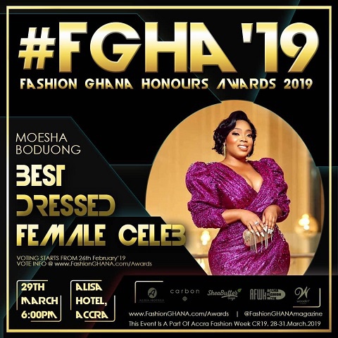 Moesha is up for the Best Dressed Female Celeb award