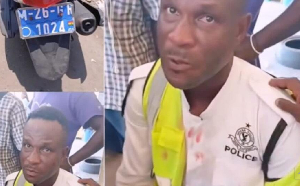 The MTTD officer was assulted by some motorbike riders