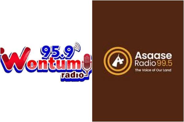 Wontumi FM and Asaase Radio are reportedly among 62 stations that have been shut down across Ghana