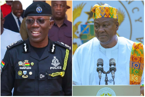 IGP Dr. George Akuffo Dampare and President John Dramani Mahama