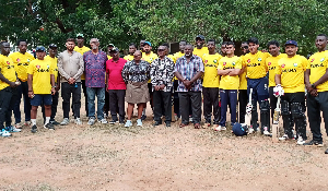 A photo of Ghana Cricket Association's meeting with the media ahead of T20 World Cup qualifier