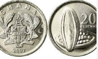 A photo of 20 pesewa coin