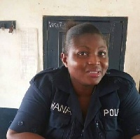 Peace Agbemefo  shot herself with a police gun through her throat