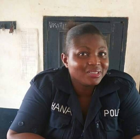 Peace Agbemefo  shot herself with a police gun through her throat