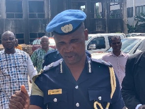 ACP Benjamin Agordzo when he was being brought to court in 2019