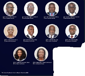The 10 members who make up the independent directors of the Bank of Ghana