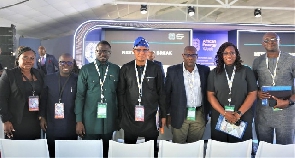 Dr Mustapha Abdul-Hamid (middle) in a group photo with other panelists