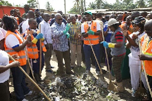 File photo: President John Mahama on National Sanitation Day