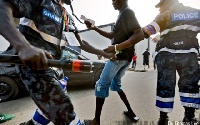 The police picked up 26 Togolese nationals who were part of some 300 demonstrators