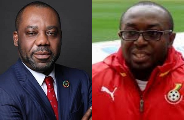 L-R Dr. Matthew Opoku Prempeh (Napo) and Former Kotoko coach, Isaac Opeele Boateng