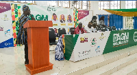 Frank Quarshie Ofori (with mic) is the National President of the Opticians Association of Ghana