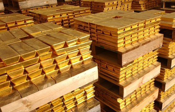 File photo: Bars of gold