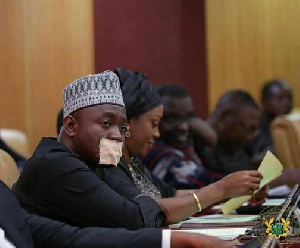 Member of Parliament for Tamale North, Alhassan Suhuyini during the 2018 SONA