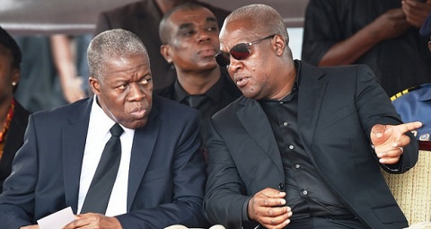 Former Vice President Amissah-Arthur and his Boss, John Dramani Mahama