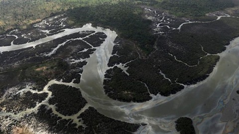 Oil spills in the Niger Delta contaminated land and groundwater