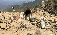 A house destroyed by an air attack in Shultan, Kunar, Afghanistan