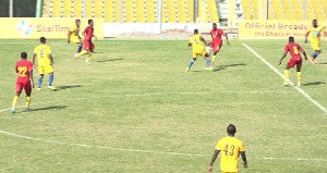 Black Stars 'B' recorded a 2-0 victory over Great Olympics at the Accra Sports Stadium