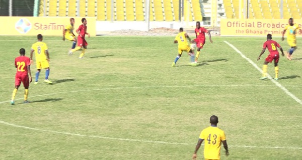 Black Stars 'B' recorded a 2-0 victory over Great Olympics at the Accra Sports Stadium